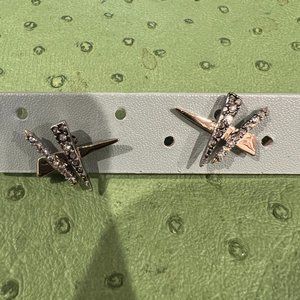 Alexis Bittar - Crisscross Shard 10K Gold & Gunmetal Plated & Swarovski Crystals